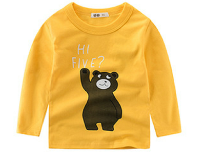 

2018 boys spring & autumn long-sleeves T-shirt children T-shirt cartoon printed bottom