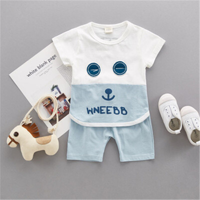 

Girls Clothing Sets 2018 New Summer Girls clothes cartoon Pattern Print Kids clothes T-shirt Red Shorts Children clothing