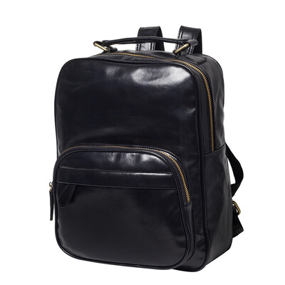 

Korean Leather Backpack Students Rucksack Leisure Lovers Daypack Knapsack Bag