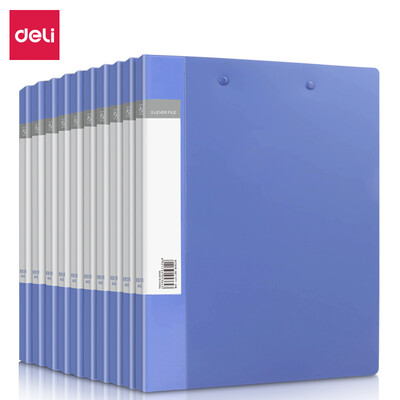 

Deli deli 10 double strong folder folder large capacity metal fixture folder blue 27019