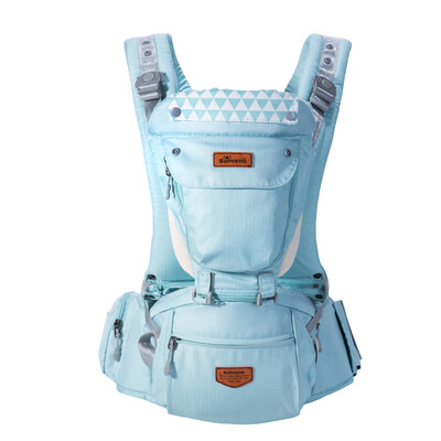 

Sanmei infant SUNVENO baby carrier shoulder multi-function waist stool four seasons universal baby strap green