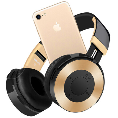 

High-fidelity Stereo headset bluetooth headset music headset FM&support TF card bluetooth headset for Apple Oppo Millet Vivo