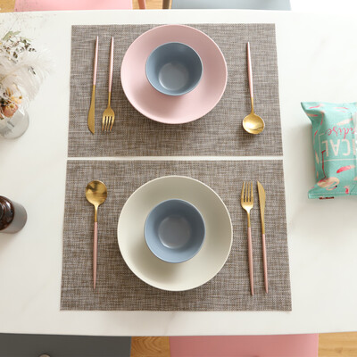 

Yuanyuan PVC placemat Japanese-style tableware mat anti-scalding waterproof thickening placemat bowl pad plate pad dish mat linen 2 piece