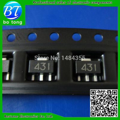 

Free Shipping 100pcslot TL431IPK TL431I TL431 TI SOT-89 IC