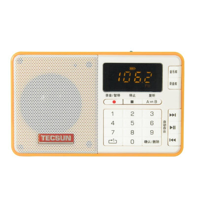 

Tecsun Q3 Card Аудио FM стерео радио MP3-плеер Elderly Semiconductor (красный)