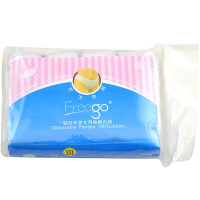 

freego leisurely partner FGE-002 outdoor cotton disposable underwear female cotton 4 independent installed travel travel underwear