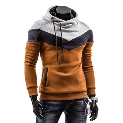 

Zogaa New Mens Hoodie Slim Casual Patchwork