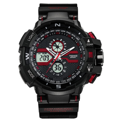 

Cheonmasan (TOMO) серия электронных часов Нимиц водонепроницаемые спортивные часы мужские плавание T1002B яркий оранжевый
