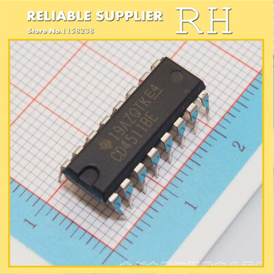 

25pcs/lot CD4511BE CD4511 HEF4511BP DIP16 7-SEG LED DECOD/DRVR