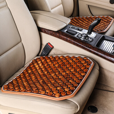 

Antarctic Nanjiren car seat four seasons cushion cool pad ice pad small square pad office cushion summer cool pad handmade solid wood chip cushion leather edge seat cushion single piece