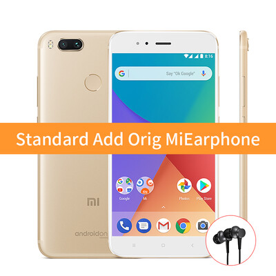 

Глобальная Версия Xiaomi Mi A1 4GB 64Gb смартфон Snapdragon 625 Octa Core 5.5 " FHD дисплей с двумя камерами 12MP + 12MP Android 7