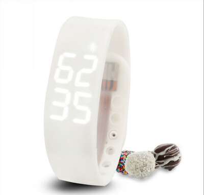 

W2 умный запястье часы браслет шагомер ходьбы калорий спорт "белый