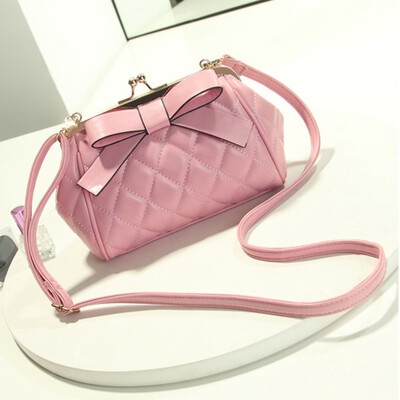 

Handbags 2016 new bow Korean wave packet shoulder fashion small fragrant wind woolen chain Messenger Bag