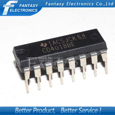 

5PCS CD4018BE DIP16 CD4018 DIP new&original IC free shipping