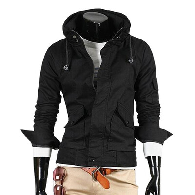

Zogaa New Men's Coat Thick Stand Collar Casual