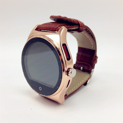 

Монитор сердечного ритма Смарт Bluetooth Смарт часы телефон наручные часы с кожаным ремешком Dialer