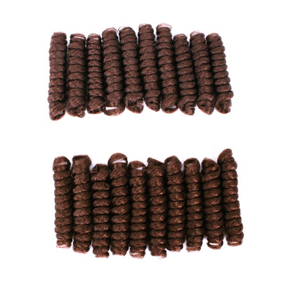 

20 Inches Medium Crochet Hair Spiral Curly Crochet Braiding Short Curlkalon Tapered Cut Ombre Bouncy Curl Twist Hair(saniya)