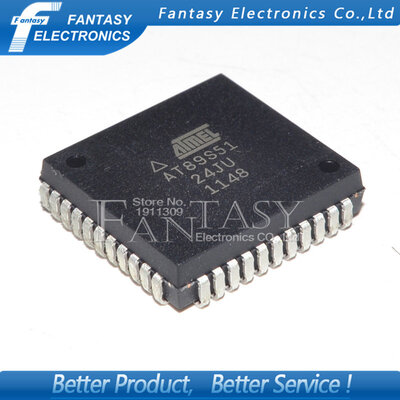 

5PCS AT89S51-24JU PLCC AT89S51-24 PLCC44 AT89S51 new and original IC free shipping