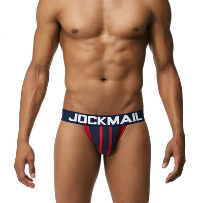 

JOCKMAIL Mens Underwear Thongs Cotton Double Thongs Sexy Underwear GAY