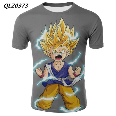 

Summer New Mens Fashion Anime T-shirt Seven Dragon Ball Print Cosplay Casual T-Shirt