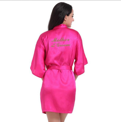 

Mother of the Groom Robe Wedding Silk Satin Dressing Gown Sleepwear Bathrobe New