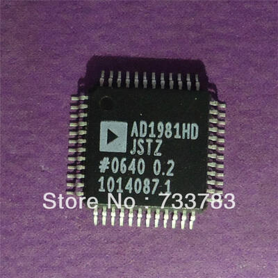 

5pcslot AD1981HD AD1981HDJSTZ 2 DAC channels 16- 20- or 24-bit 2 ADC channels 16- or 20-bit HD audio sample rates