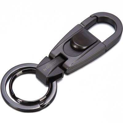 

JOBON ZB-071B Key Chain Ring Car Key Chain Chain Mother Roller Pull Spring Waist Hanging Type BlacK Nickel