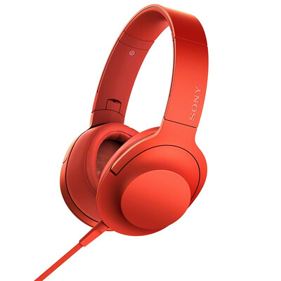 

Sony (SONY) MDR-100AAP h.ear series headphones Bordeaux red