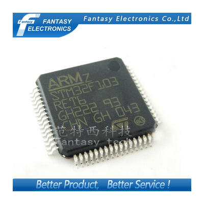 

5PCS STM32F103RET6 QFP64 STM32F103 QFP ARM new and original IC free shipping