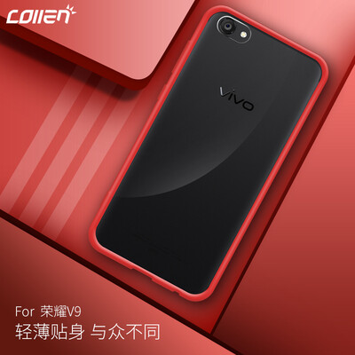 

Collen Huawei Glory V9 Mobile Shell Cover Glory V9 Drop All Мягкий и жесткий кристалл Clear Red