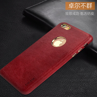 

ESCASE Mobile Shell Apple iPhone6s для мобильных телефонов Корпуса Моделирование Кожа Защитная оболочка для защиты от царапин Металлические клавиши Применимый iPhone 6s 4,7-дюймовый мобильный телефон Rose Red