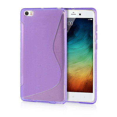 

MOONCASE S - Line Soft Flexible Silicone Gel TPU Skin Shell Back ЧЕХОЛ ДЛЯ XiaoMi Mi Note Pro Purple
