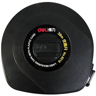 

Deli 8219 50 meters leather tape measure black