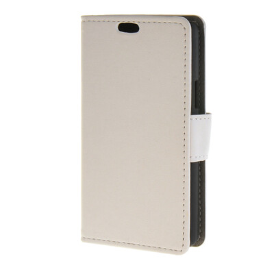

MOONCASE Vivid colors Leather Wallet Card Slot Bracket Back чехол для LG Joy H220 White