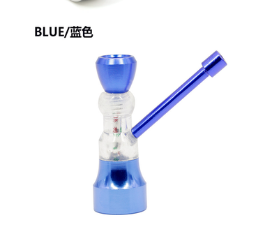 

Qian Xu lights pipe Jamaica weed tobacco pipe gift detector weed grinder bacon hookah length 64MM colored aluminum pagoda pipe
