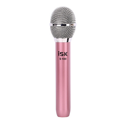 

iSK S100 портативный конденсатор микрофон мобильный компьютер звук мультфильм микрофон караоке запись жить конденсатор микрофон мощность запись микрофон черный