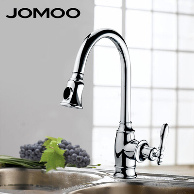 

JOMOO Kitchen Faucet Pull Down Spray Раковина Faucet Single Hole Single Handle Выдвиньте кухонную раковину Смеситель Tap