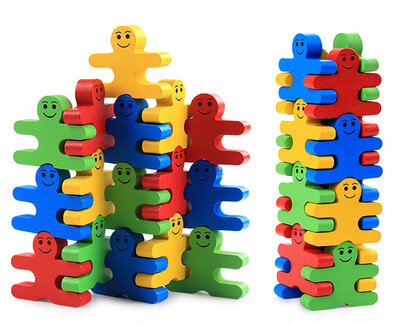 

New Wooden Baby Toys Balance Villain Blocks Baby Educational Toys