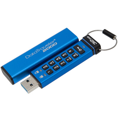 

Kingston DataTraveler 2000 32GB USB31 read speed 135MB s encryption U disk