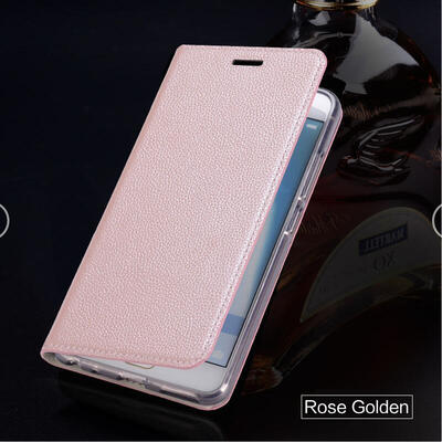 

Genuine Leather flip Case For iPhone 6 7 8 Plus X Calfskin Litchi Texture Phone Cover