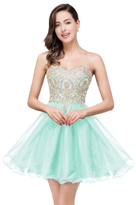 

Short Beaded Homecoming Cocktail Dress Prom Evening Party Pageant Gown Bridesmaid Dresses