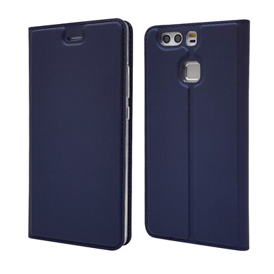 

Роскошный чехол Кошелек для HUAWEI P9 Высококачественная искусственная кожа с флип-крышкой Kickstand Anti-shock Полная защита