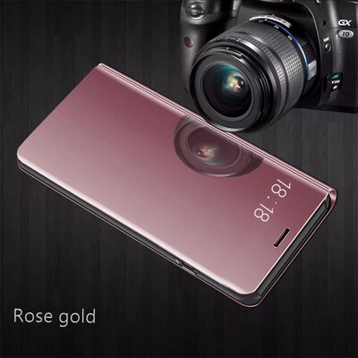 

Huawei Mate 1010 Pro10 Lite Luxury Slim Mirror Flip Shell Stand Leather Smart Clear View Window Cover Phone Case