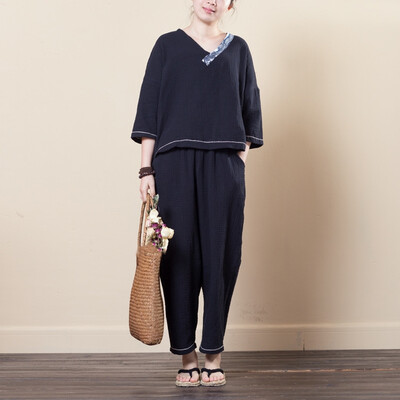 

2018 новая свободная лента футболка случайные и удобные китайские ретро стиль напечатаны тонкие женские блузки