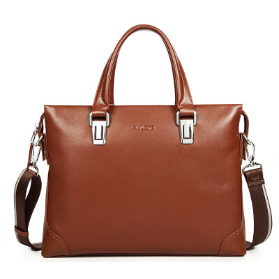 

RHNMB0240 P.kuone® Men genuine leather business bag handbag real leather briefcase men's messenger bag casual men's shoulder bags
