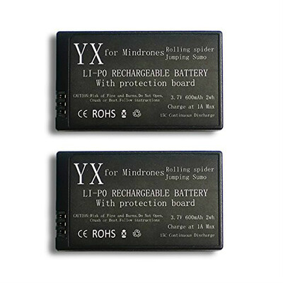 

RCstyle 2шт замена 3.7 V 600мач литий-po батарея Вт/цепь защитный IC для попугая MiniDrones прыжки сумо прокатки Паук