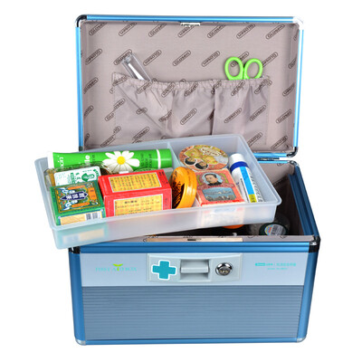 

Jinlongxing (Glosen) R8033 aluminum alloy medicine box 16 inch portable home health storage box
