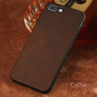 

LANGSIDI Genuine Leather Phone Case For iPhone 7 Plus Case Vintage Crazy horse skin All-inculsive Cover