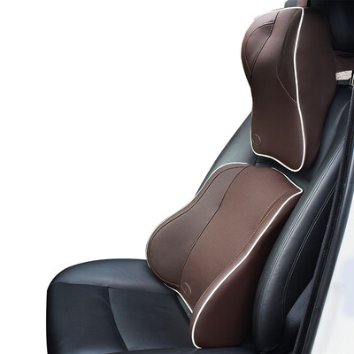 

Vatican VanTaiLuo car headrest lumbar suit car neck pillow pillow car memory cotton lumbar cushion lumbar cushion car supplies pillow neck pillow