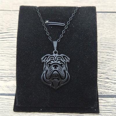 

New English Bulldog Necklace Trendy Style English Bulldog Pendant Necklace Women Pet Jewellery Fashion Animal Dog Jewellery